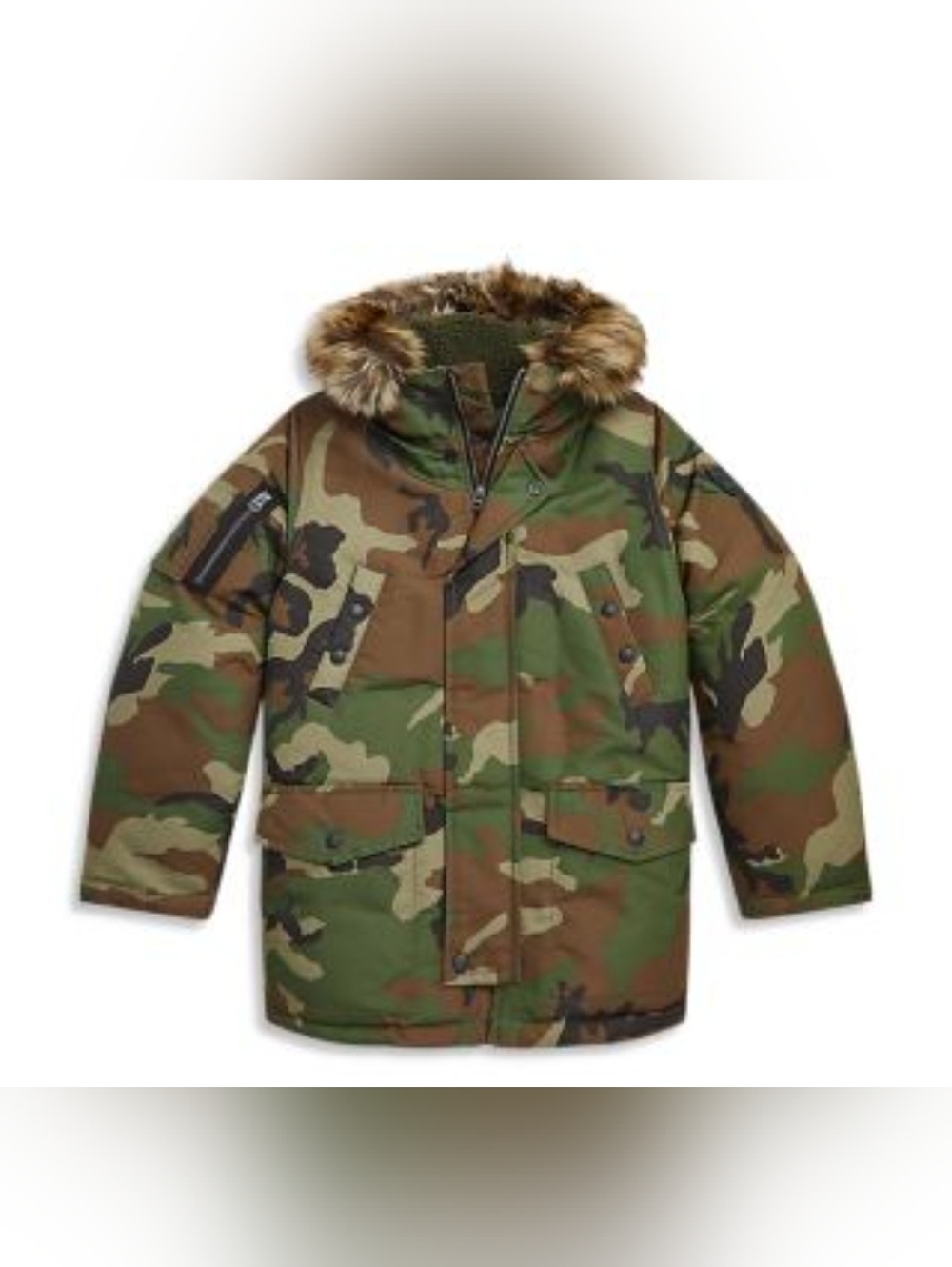 Polo Ralph Lauren Little Boys Camo Down Parka Size 2/2T.